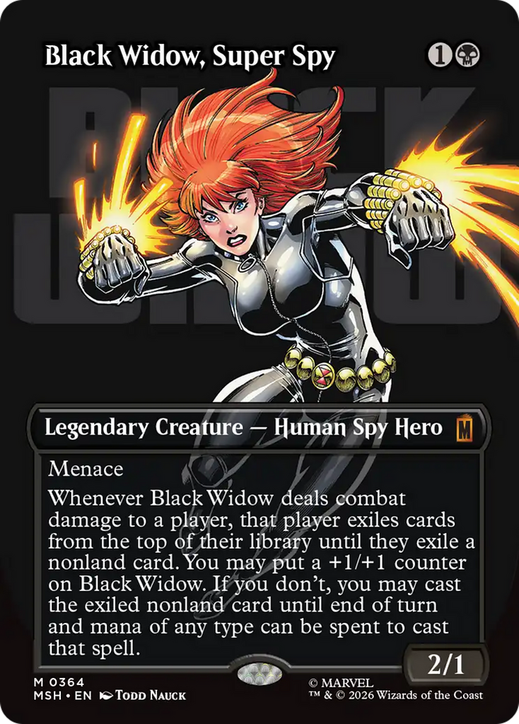 ★幻のＵＳオリジナル盤２ＬＰ★『The Black Widow』STRINGS Black Widow, Super Spy (Borderless) (0364) [Marvel Super Heroes]