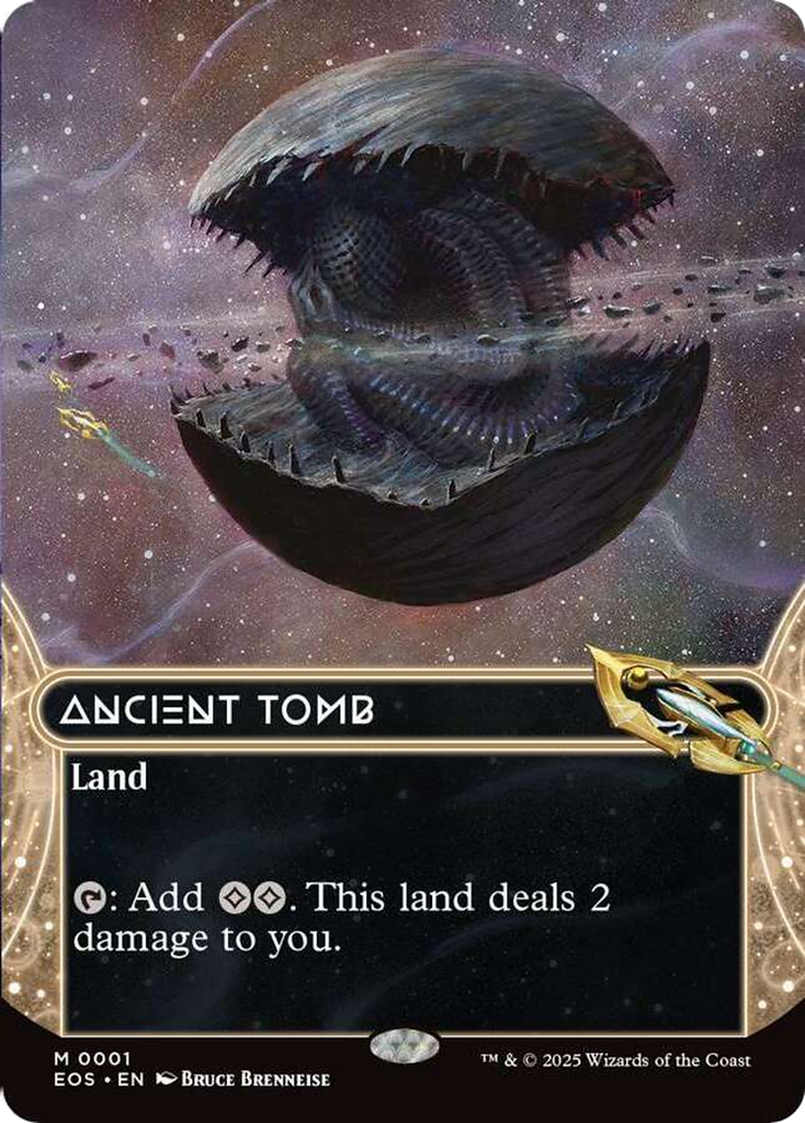 MTG Ancient Tomb 4枚 Ancient Tomb (0001) (Borderless) [Edge of Eternities: Stellar Sights]