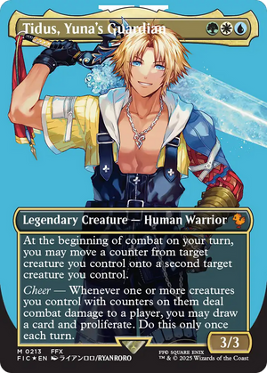 Tidus, Yuna's Guardian (Borderless) (Surge Foil) [FINAL FANTASY Commander]