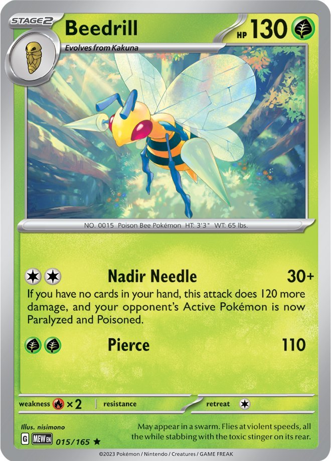 Beedrill (015/165) (ESPAÑOL) [Scarlet & Violet: 151]