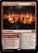 Virtue of Courage // Embereth Blaze [Wilds of Eldraine] [ESPAÑOL]