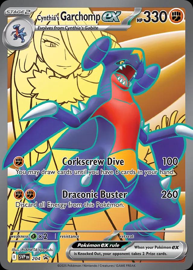 Cynthia's Garchomp ex (Promo 204) [Scarlet & Violet: Black Star Promos]
