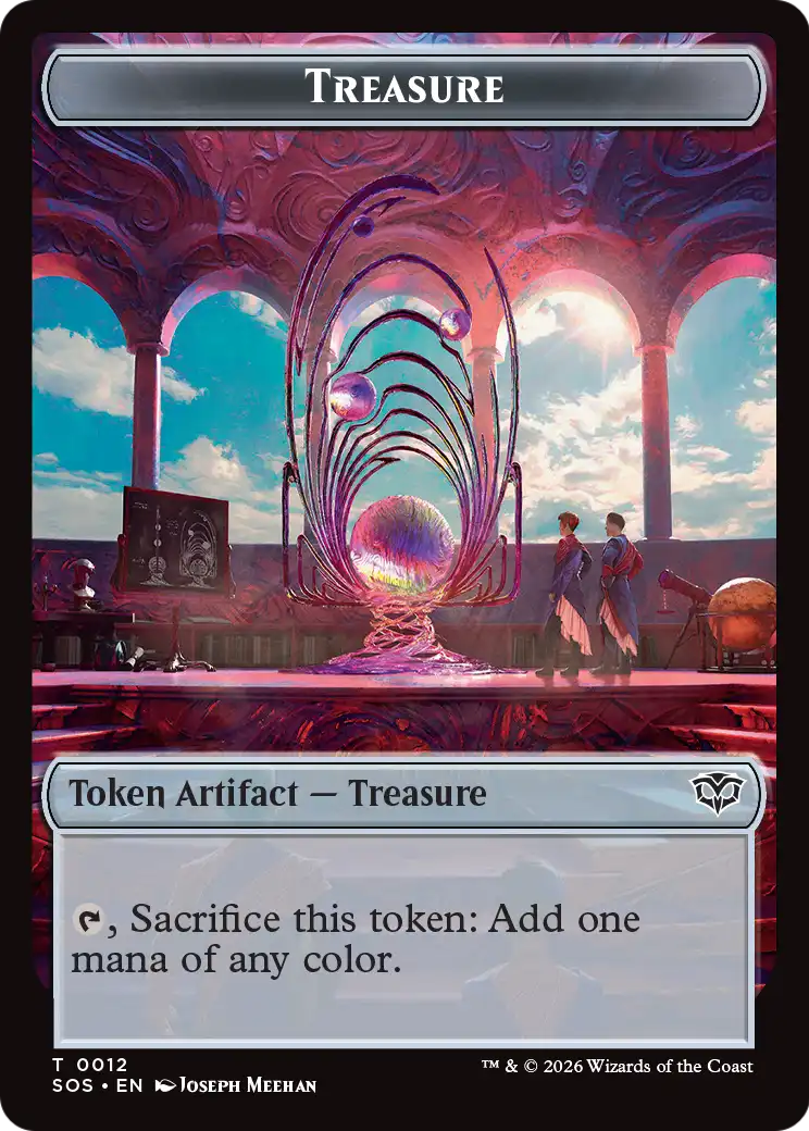 Treasure // Clue Token Double-Sided Token [Secrets of Strixhaven Tokens]