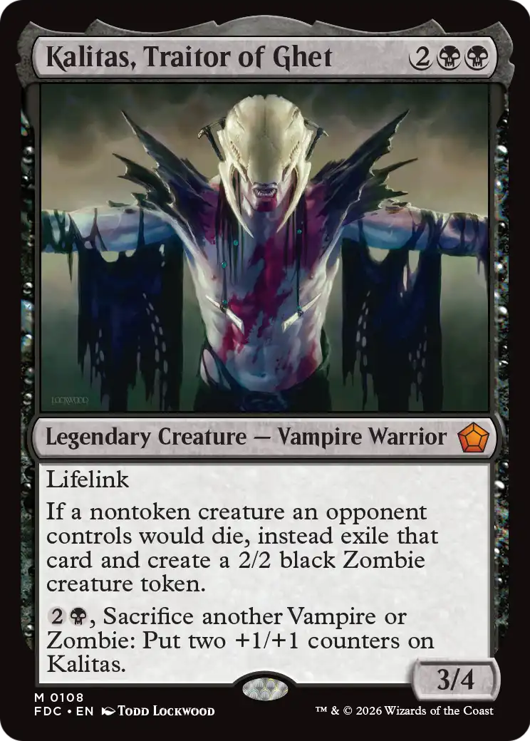 Kalitas, Traitor of Ghet [Foundations Commander]