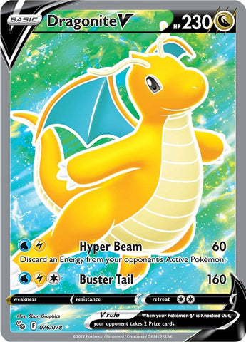 Dragonite V (076/078) [Pokémon GO] [ESPAÑOL]