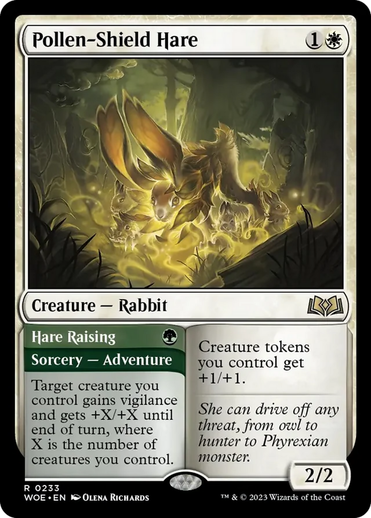 Pollen-Shield Hare // Hare Raising (ESPAÑOL) [Wilds of Eldraine]