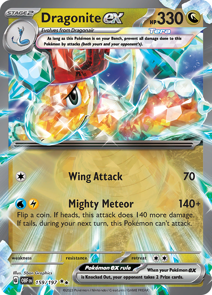 Dragonite ex (159/197) [Scarlet & Violet: Obsidian Flames] [ESPAÑOL]