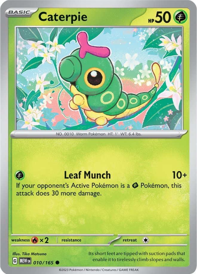Caterpie (010/165) (ESPAÑOL) [Scarlet & Violet: 151]