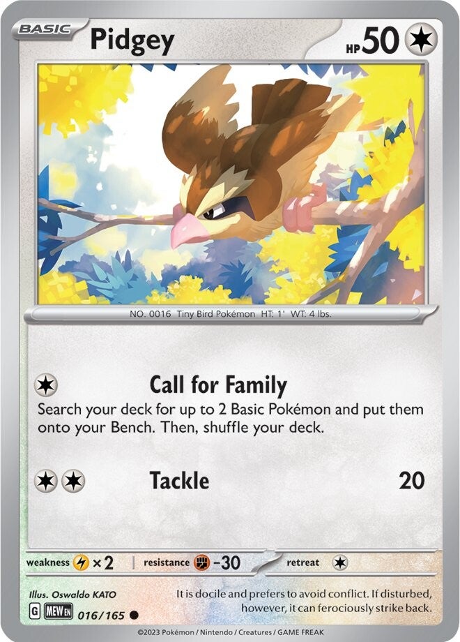 Pidgey (016/165) (ESPAÑOL) [Scarlet & Violet: 151]