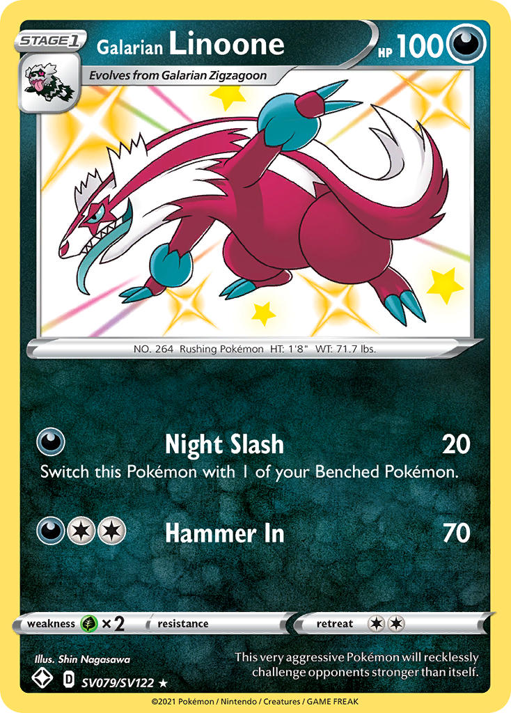 Galarian Linoone (SV079/SV122) (ESPAÑOL) [Sword & Shield: Shining Fates]
