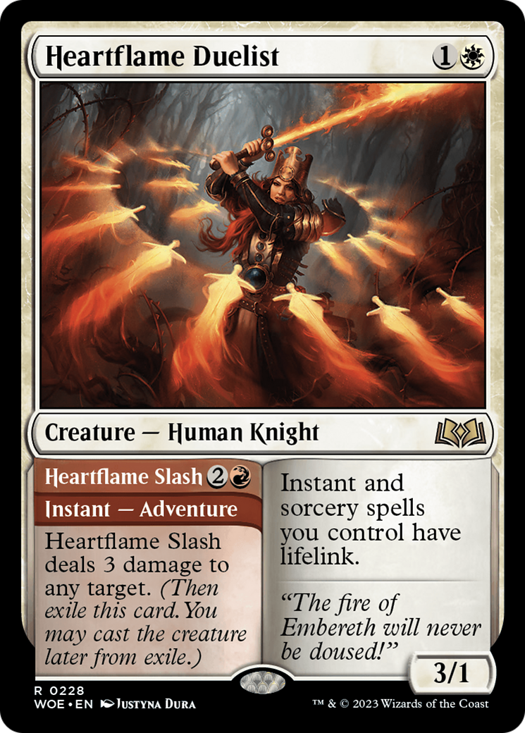 Heartflame Duelist // Heartflame Slash (ESPAÑOL) [Wilds of Eldraine]