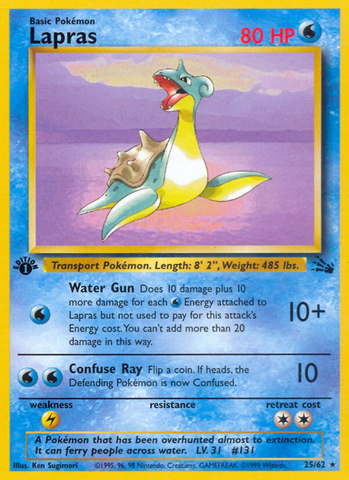 Lapras (25/62) [Fossil 1st Edition] [ESPAÑOL]