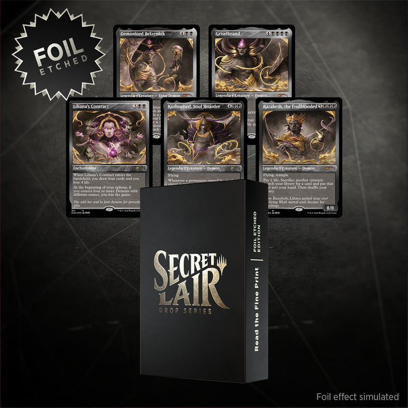 Secret Lair: Drop Series - Read the Fine Print (Foil Etched Edition).