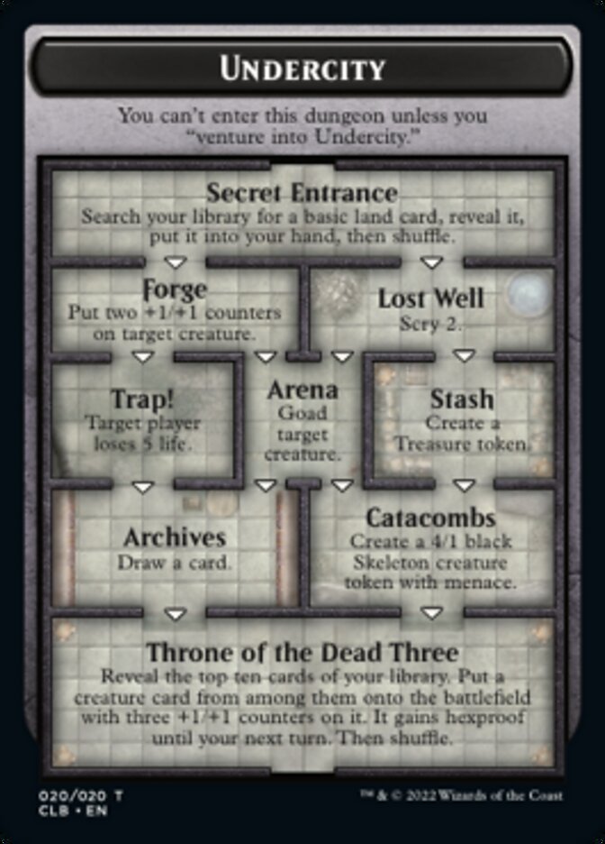 mtg oversized dungeon cards Undercity (Oversized) [Oversize Cards] Runestone Caverns Choose One:BLC Squirreled Away (B/G) Elite Bant Enchantment Deck Multijoueur