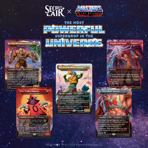 Preventa Secret Lair x Masters of the Universe™: By the Power of Grayskull!