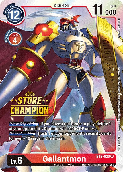 gallantmon digimon card ShineGreymon VS | Game | Special Booster Ver.2.0 Description coming soon... Gallantmon (X Antibody) (Alternate Art)