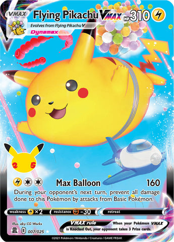 Flying Pikachu VMAX (007/025) [Celebrations: 25th Anniversary] [ESPAÑOL]