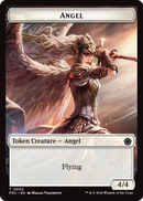 Angel (0002) // Clue Double-Sided Token [Foundations Commander Tokens]