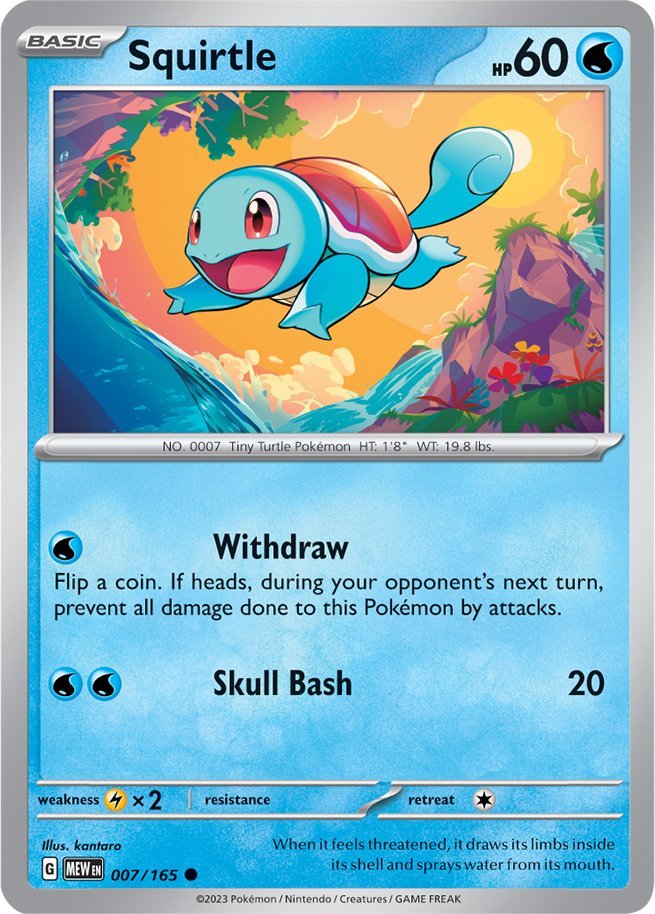Squirtle (007/165) (ESPAÑOL) [Scarlet & Violet: 151]