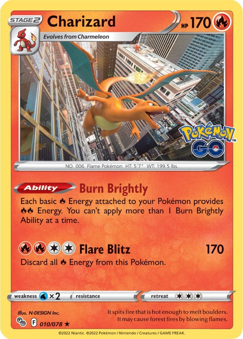 Charizard (010/078) (ESPAÑOL) [Pokémon GO]