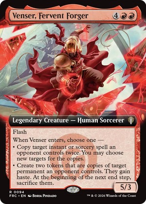 Venser, Fervent Forger (Extended Art) [Reality Fracture Commander]