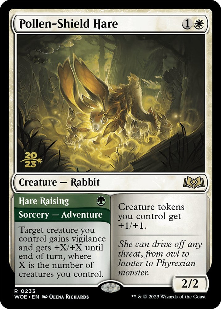 Pollen-Shield Hare // Hare Raising (ESPAÑOL) [Wilds of Eldraine Prerelease Promos]