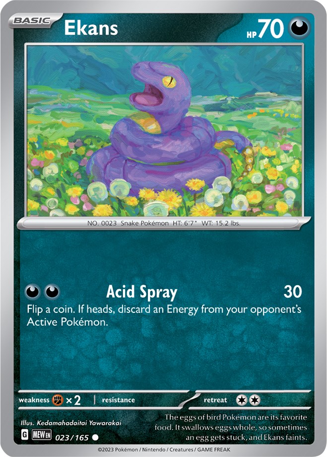 Ekans (023/165) (ESPAÑOL) [Scarlet & Violet: 151]