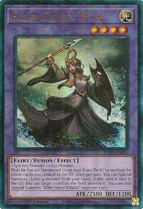 yugioh elder entity deck N'tss - CT14-EN009 - Super Rare 1 Synchro Monster + 1 Xyz Monster Must be Special Summoned (from your Extra Deck) by sending the above cards you control to the GY Entity | Yu-Gi-Oh! Wiki |