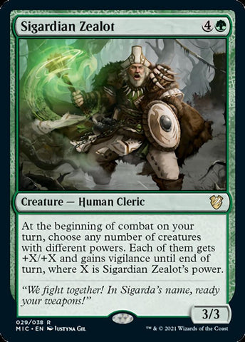 Sigardian Zealot (ESPAÑOL) [Innistrad: Midnight Hunt Commander]