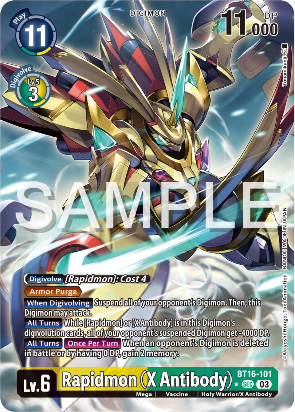 Rapidmon (X Antibody) [BT16-101] (Alternate Art) [Beginning
