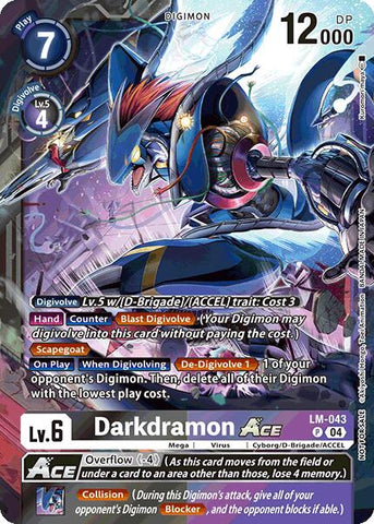 Darkdramon ACE [LM-043] (Limited Card Pack) [World Convergence]