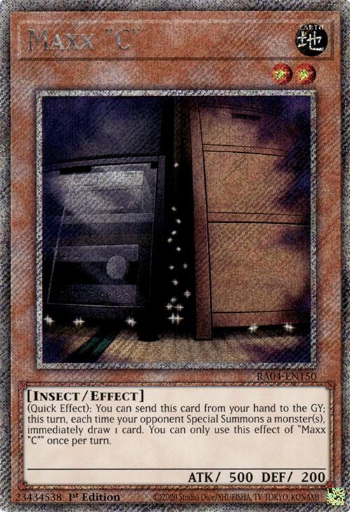 Maxx "C" [RA04-EN150] Platinum Secret Rare