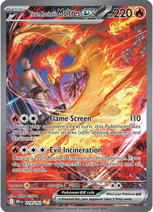 Team Rocket's Moltres ex (229/182) [Scarlet & Violet: Destined Rivals]