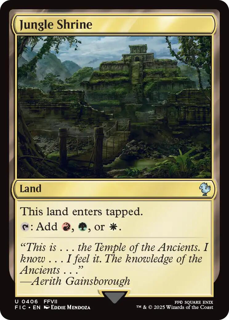 Jungle Shrine (Surge Foil) [FINAL FANTASY Commander]