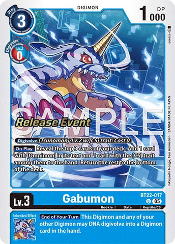 Gabumon [BT22-017] [Cyber Eden Release Event Cards]