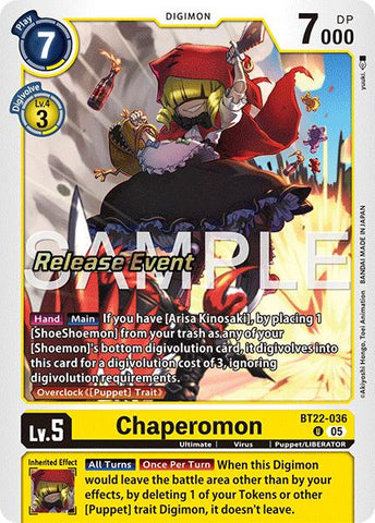 Chaperomon [BT22-036] [Cyber Eden Release Event Cards]