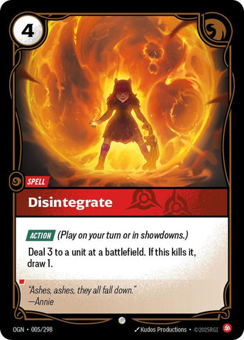 Disintegrate - Origins (OGN) (005/298)