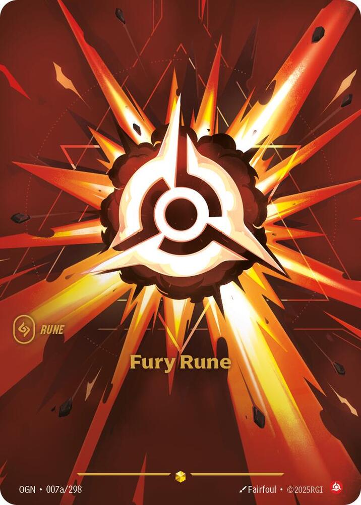 Fury Rune (Alternate Art) - Origins (OGN) (007a/298)
