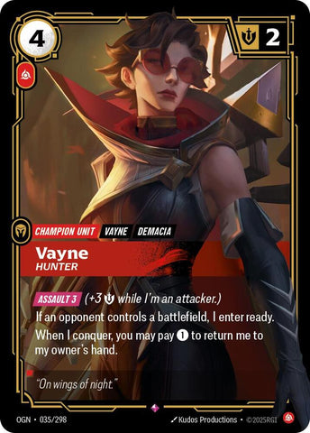 Vayne - Hunter - Origins (OGN) (035/298)