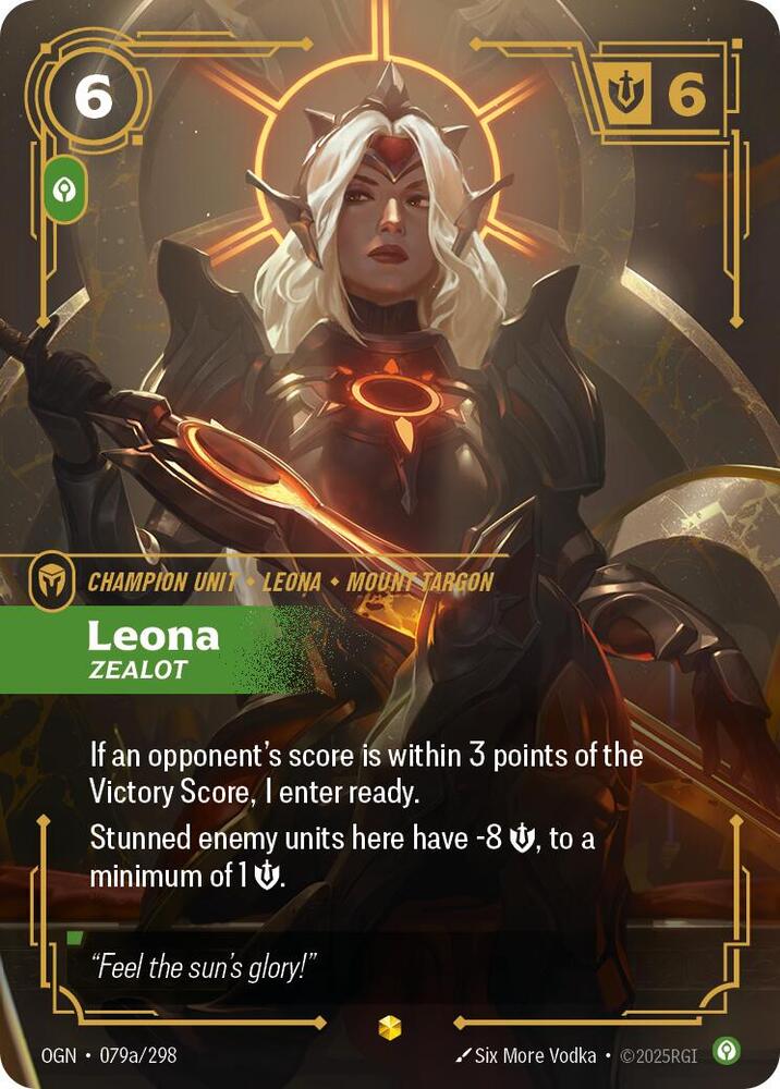 Leona - Zealot (Alternate Art) - Origins (OGN) (079a/298)