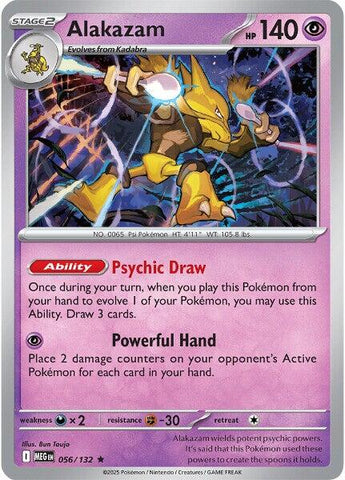 Alakazam (056/132) [Mega Evolutions: Base Set]