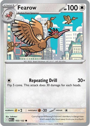 Fearow (103/132) [Mega Evolution: Base Set]