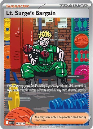 Lt. Surge's Bargain (185/132) [Mega Evolutions: Base Set]