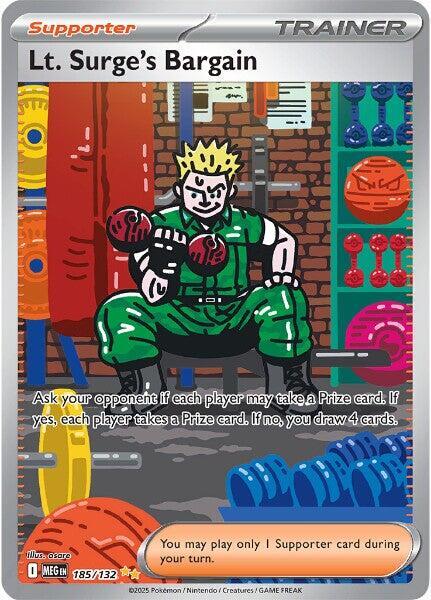 Lt. Surge's Bargain (185/132) [Mega Evolutions: Base Set]