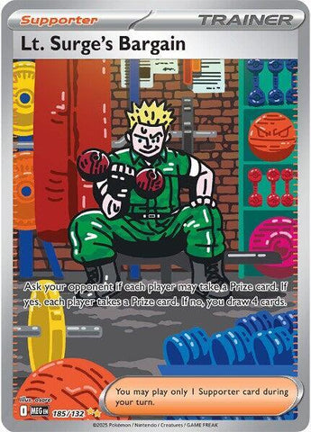 Lt. Surge's Bargain (185/132) [Mega Evolutions: Base Set]