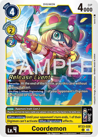 Coordemon [BT23-028] [Hackers' Slumber Release Event Cards]