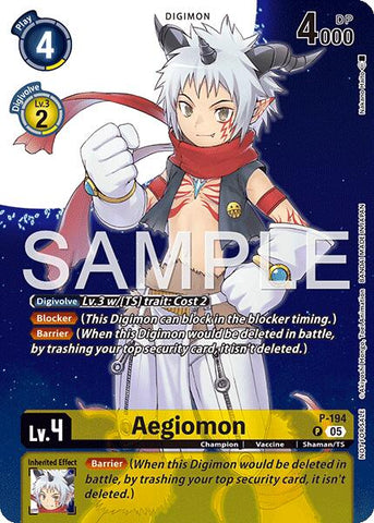 Aegiomon [P-194] (Digimon Story: Time Stranger Promo Pack) [Promotional Cards]