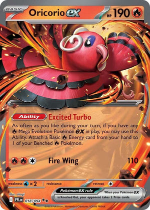 Oricorio ex (018/094) [Mega Evolution: Phantasmal Flames]