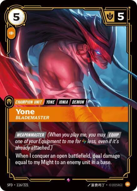 Yone - Blademaster - Spiritforged (SFD) (116/221)