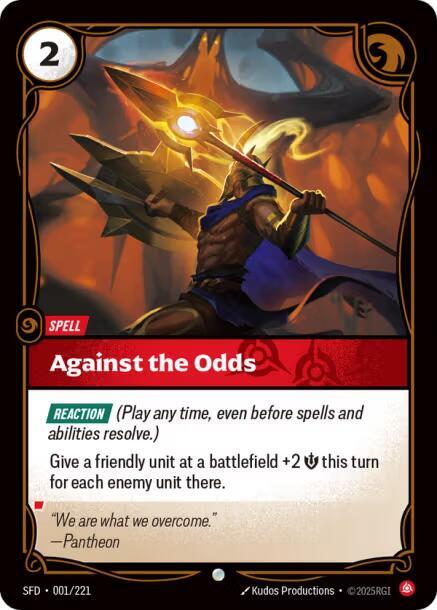 Against the Odds - Spiritforged (SFD) (001/221)